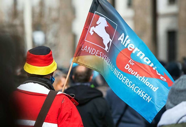 Die AfD sucht Anschluss an Corona-Man...-Gegner: Demo in Berlin am Ostermontag  | Foto: Christophe Gateau (dpa)