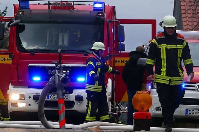 Lscheinsatz im Dezember 2019 in Hildb...hatte jetzt ein Nachspiel vor Gericht.  | Foto: Helmut Seller