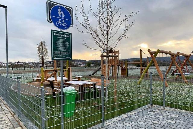 Der Spielplatz im Neubaugebiet in Orschweier ist freigegeben