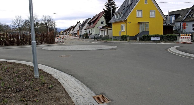 Bereits fertiggestellt ist der Kreisverkehr Dahlienweg/Milchhofstrae.   | Foto: Stadt Emmendingen