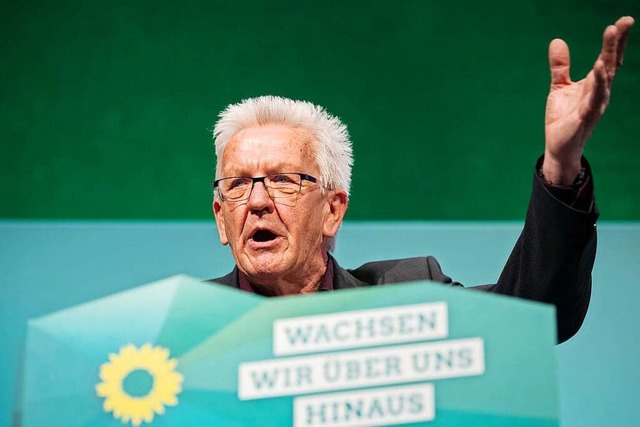 Ministerprsident Winfried Kretschmann...ndnis 90/Die Grnen Baden-Wrttemberg.  | Foto: Marijan Murat (dpa)