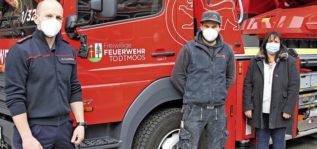 Die Todtmooser Feuerwehr lud zum Infot...ert und Brgermeisterin Janette Fuchs.  | Foto: Andreas Bhm