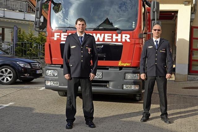 Steffen Held und Jens Schwer fhren die Wehr