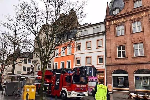 Notfalleinsatz auf dem Lrracher Marktplatz ist beendet