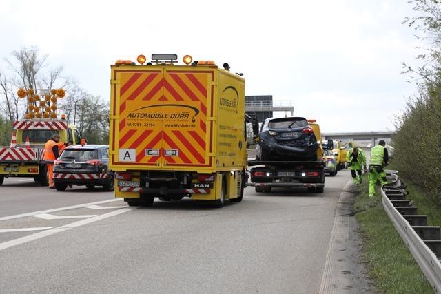 Ein Leichtverletzter bei Unfall auf der Sdfahrbahn der A 5