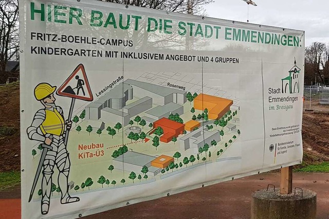 Grtes Investitionsprojekt der Stadt ...es Kindergartens auf dem Boehle-Areal.  | Foto: Gerhard Walser