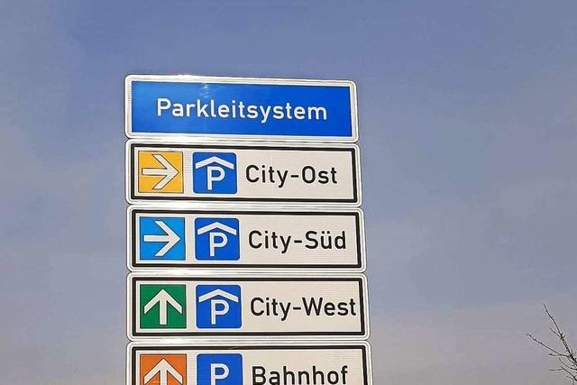 Das Offenburger Parkleitsystem ist runderneuert