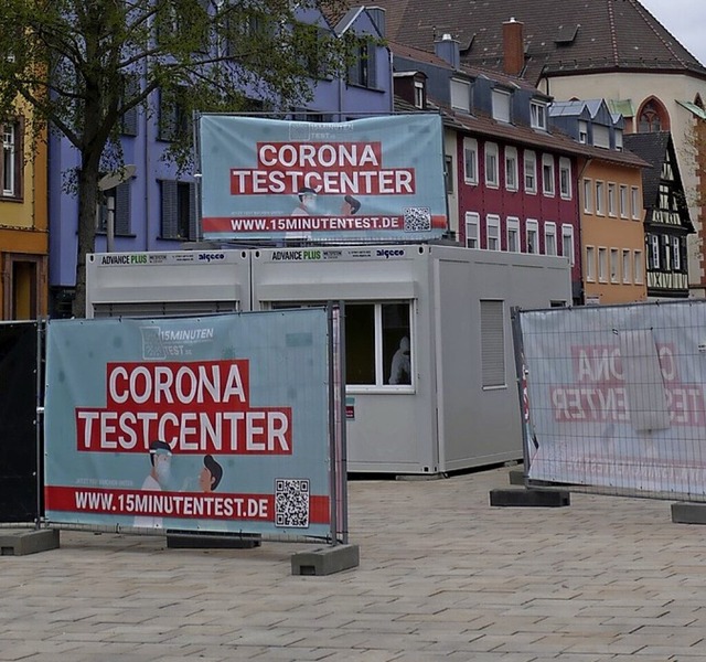 Testcenter auf dem Marktplatz  | Foto: Helmut Seller