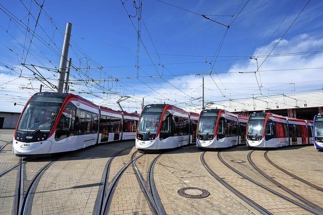 Fnf neue Stadtbahnen vom Typ Urbos sind in Freiburg startklar