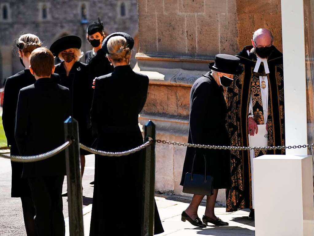 Die Queen beim Einzug in die Kapelle