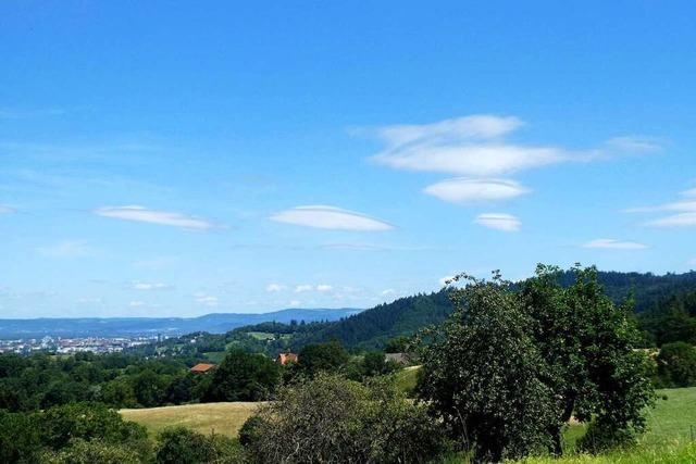 Ufo-Wolken ber Freiburg