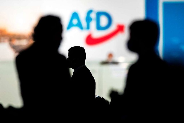 Im Lrracher Kreisverband gibt es unte...liche Ansichten ber den Kurs der AfD.  | Foto: JENS SCHLUETER (AFP)
