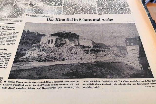 Wo vor 50 Jahren der Vorgngerbau mit ...entrum &#8222;Schwarzwald City&#8220;.  | Foto: Moritz Neufeld