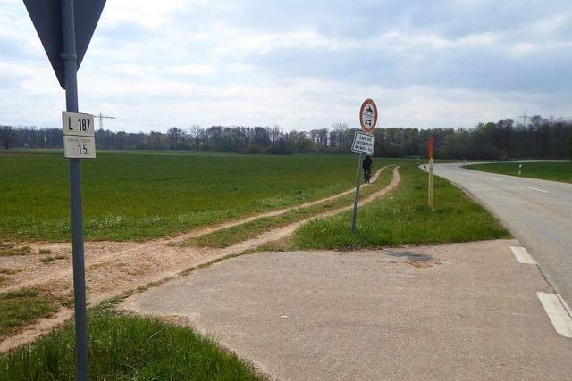 Die Lcke im Radweg zwischen Gottenheim und Buchheim soll geschlossen werden