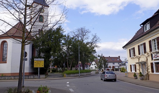 In der Bundesstrae, in der Grezhauser...imsingen knnte  bald Tempo 30 gelten.  | Foto: Manuela Schmitt