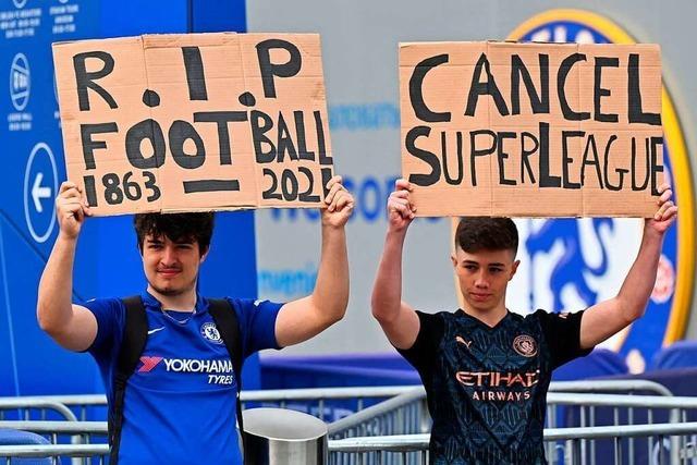 Fotos: Englische Fans protestieren gegen die geplante Super League