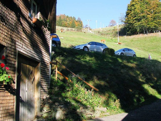 Von der Ostfront des Milchmattenhofes ...auf den 1000 Meter hohen Sittner Berg.  | Foto: Manfred Lange