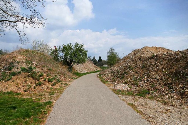 Solche Erdhgel, wie vor der Gewerbesc...chenlager der Vergangenheit angehren.  | Foto: Verena Pichler