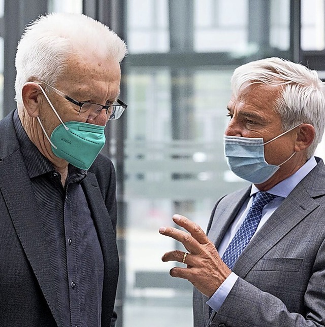Die Verhandlungsfhrer: Winfried Kretschmann und Thomas Strobl  | Foto: Marijan Murat (dpa)
