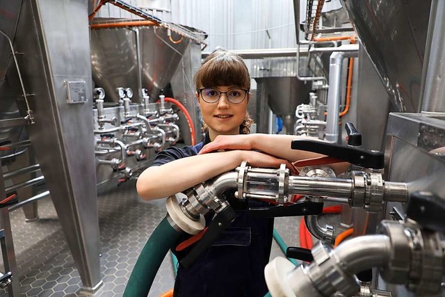 Die Berufsplanung der 19-jhrigen Kath...rauerin in einer Offenburger Brauerei.  | Foto: Christoph Breithaupt