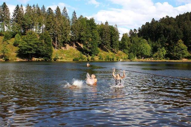 Am Nonnenmattweiher gibt’s idyllisches Badevergngen im Natursee