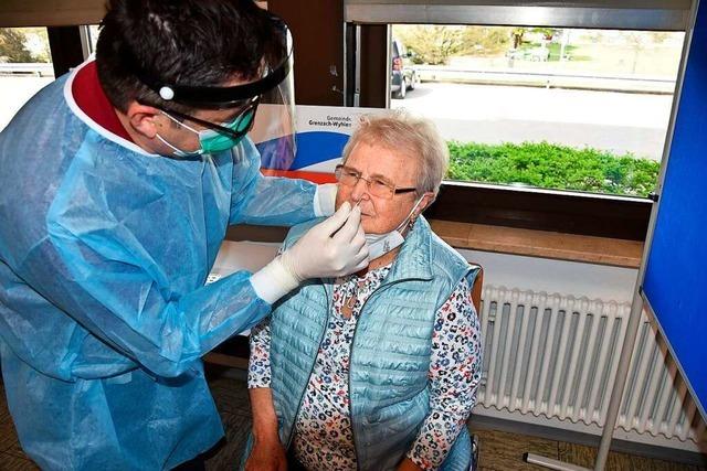 In Grenzach-Wyhlen gab es bislang nur negative Schnelltestergebnisse