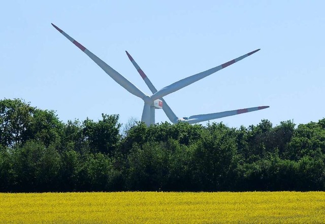 Der Anteil der Windkraft in Baden-Wrttemberg nahm 2020 kaum zu.  | Foto: Roland Holschneider (dpa)