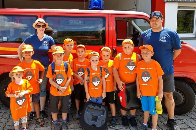 Die Kindergruppe der  Feuerwehr Zell m...tungen bald wieder stattfinden knnen.  | Foto: privat