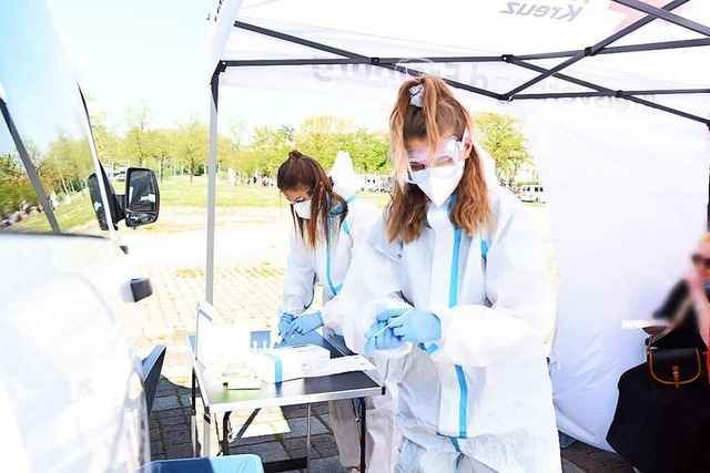 Mobiles Testzentrum am Seepark: vier Positive in vier Stunden