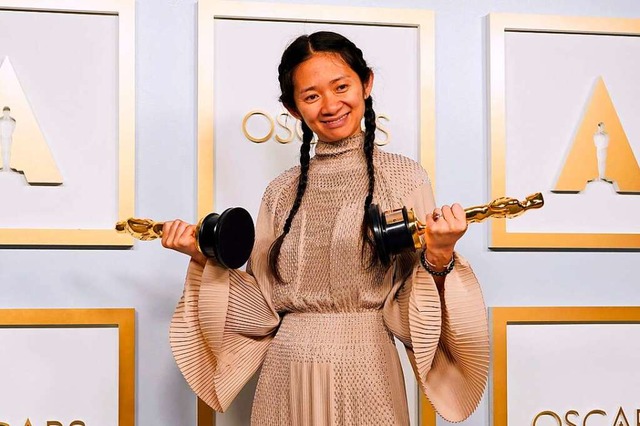 Beste Regisseurin und bester Film: Chl...en Oscars fr &#8222;Nomadland&#8220;.  | Foto: CHRIS PIZZELLO (AFP)