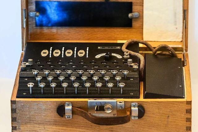 Enigma-Chiffriermaschinen aus der Ostsee werden mit Medizintechnik untersucht