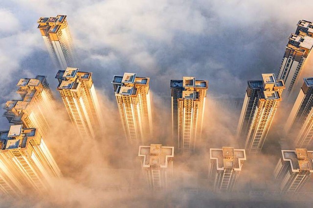 Wolkenkratzer in der High-Tech-Metropo...von &#8222;Big Data&#8220; stattfindet  | Foto: ---