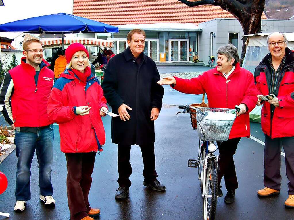 Mrz 2006: Stickelberger auf Wahlkampftour in Grenzach-Wyhlen