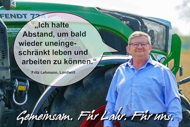Landwirt Fritz Lehmann war der erste L...agne der Stadt zur Verfgung stellte.   | Foto: Stadt Lahr