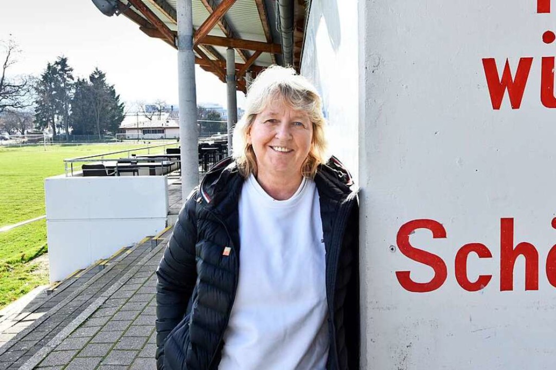 SC-Abteilungsleiterin Birgit Bauer im Schnbergstadion  | Foto: Michael Bamberger
