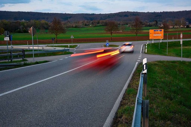 Mit Tempo 100 Richtung Bundesstrae is...Straenverkehrsbehrde hat  abgelehnt.  | Foto: Markus Zimmermann