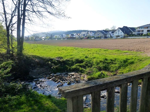 Jetzt noch Acker, künftig Wohngebiet: ...n-Holzing-Straße“ in Bollschweil | Foto: Andrea Gallien Jetzt noch Acker, künftig Wohngebiet: ...n-Holzing-Straße“ in Bollschweil | Foto: Andrea Gallien