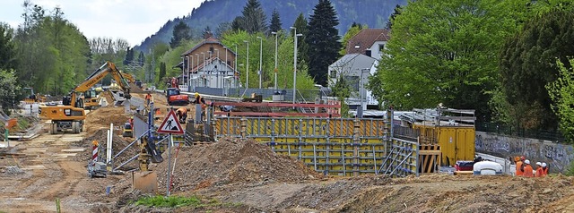 Ende April: Die Baustelle des knftige...ofs Gutach. Hier ist noch viel zu tun.  | Foto: Nikolaus Bayer