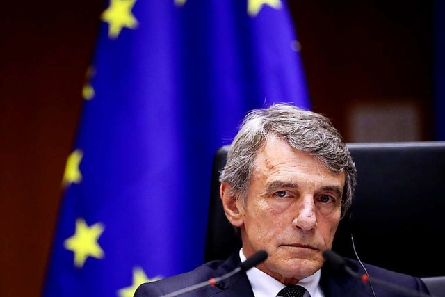 David Sassoli, Prsident des Europisc...ussischen Auenministeriums betroffen.  | Foto: Yves Herman (dpa)