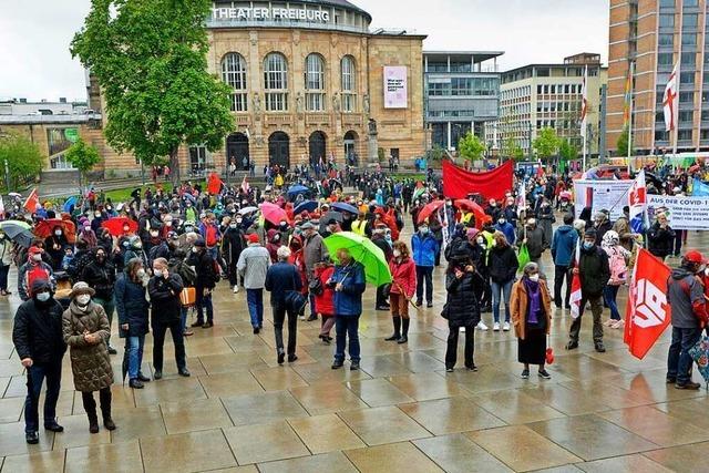 1. Mai in Freiburg: Heraus zum Dauerregen