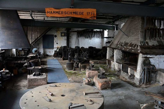 Vorreiter der Industrialisierung im Kr...e Hammerschmiede aus 1771 in Teningen.  | Foto: Trumpf
