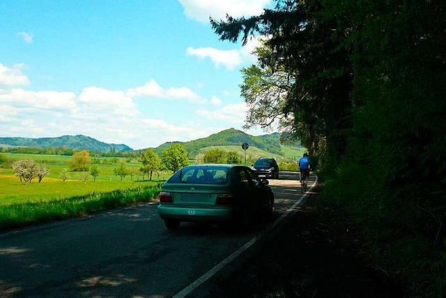 Sicherheit fr Radfahrer zwischen Gundelfingen und Heuweiler kaum gewhrleistet