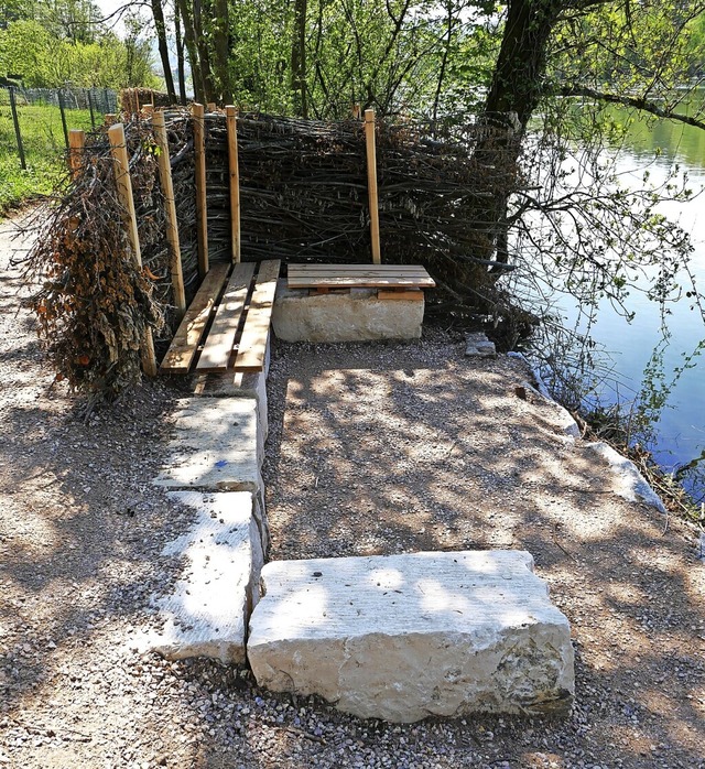 Bei den Hans-Thoma-Impressionen kann m...rt den Blick auf den Rhein genieen.   | Foto: Michael Gottstein