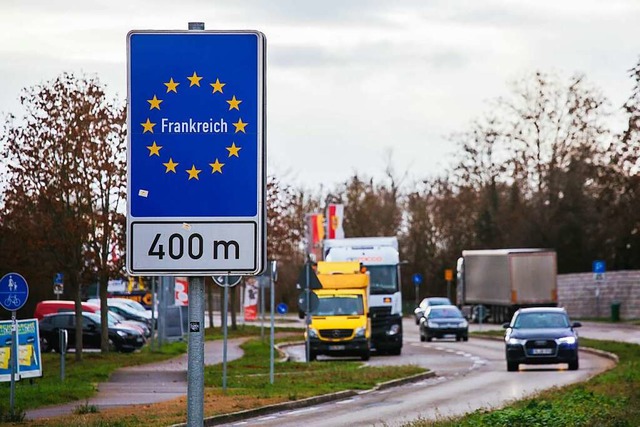 Freie Fahrt: Systematische Grenzkontro...franzsischen Grenze nicht mehr statt.  | Foto: Philipp von Ditfurth (dpa)