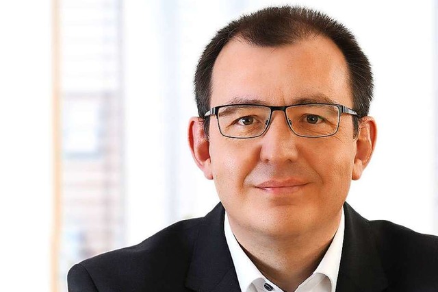 Christian Blum ist der neue Mann an der Spitze der Volksbank-Filiale Lrrach.  | Foto: Juri Junkov