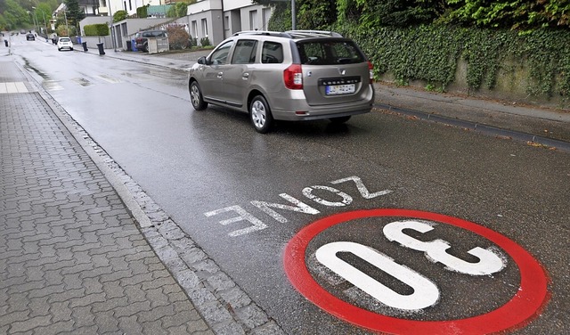 Die Tempo-30-Zone in Stetten soll auf den Steinenweg verlngert werden.  | Foto: Daniel Gramespacher