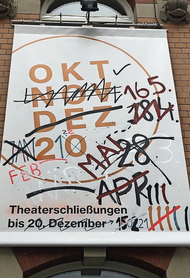 Banner vor dem Freiburger Marienbad  | Foto: Marienbad