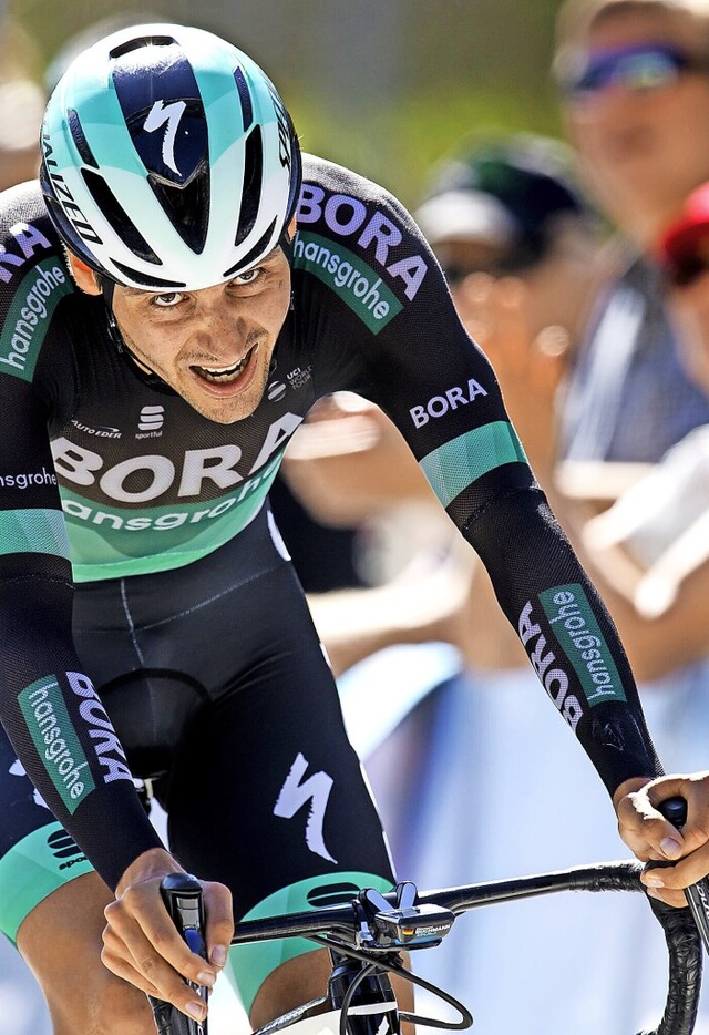 Glaubt an seine Giro-Chance: Emanuel Buchmann  | Foto: Jean-Christophe Bott (dpa)