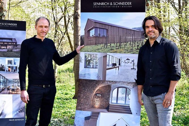 Mike Schneider (links) und Tobias Senn...emacht und  freuen sich auf den Umzug.  | Foto: Thomas Kunz