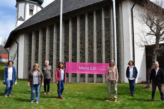 Die  Ortsgruppe Hinterzarten der Aktio... ber die Kirche von morgen gestaltet.  | Foto: Thomas Biniossek